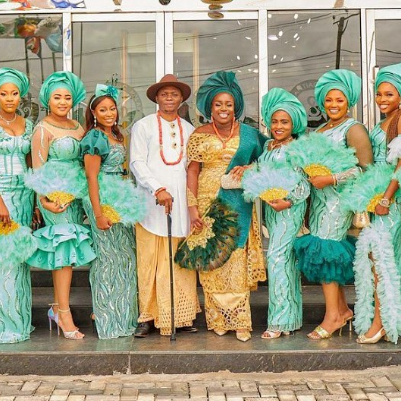 Nigerian wedding 2023: aso ebi colour